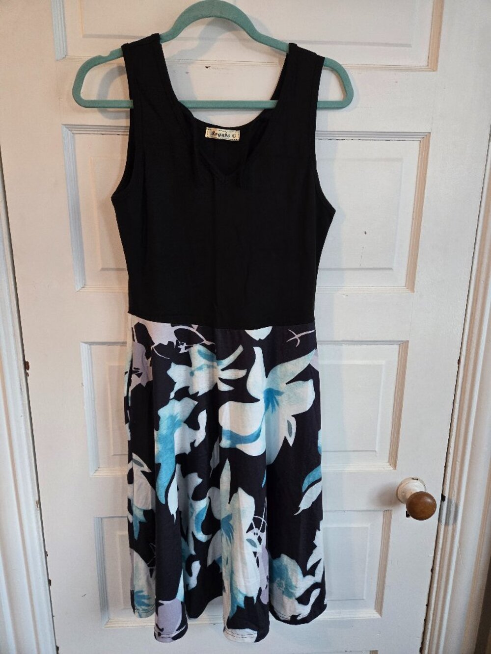 Moyabo Floral Fit & Flare Sleeveless Skater Dress - Size Large